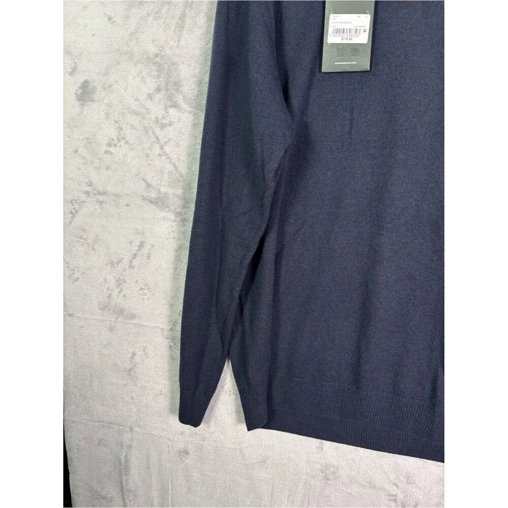NWT Rodd & Gunn Navy Men’s Cashmere Wool Blend Sweater Size Large
